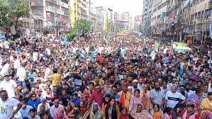 রাজধানীর নয়াপল্টনে চলছে বিএনপির সমাবেশ